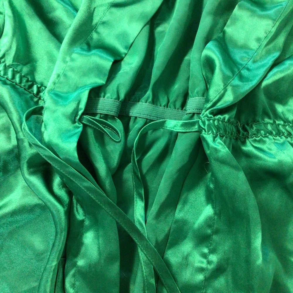 Victoria's Secret Green Satin Robe - Picture 6 of 10